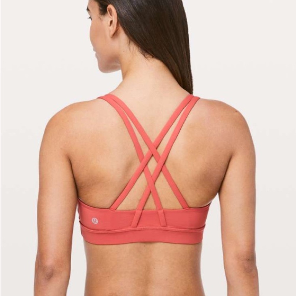 Lululemon Energy Bra Sz 6 in Coral 💗🧡